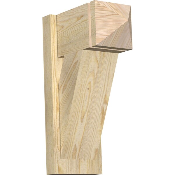 Ekena Millwork Traditional Arts & Crafts Rough Sawn Outlooker, Douglas Fir, 8"W x 14"D x 22"H OUT08X14X22TRA03RDF - main